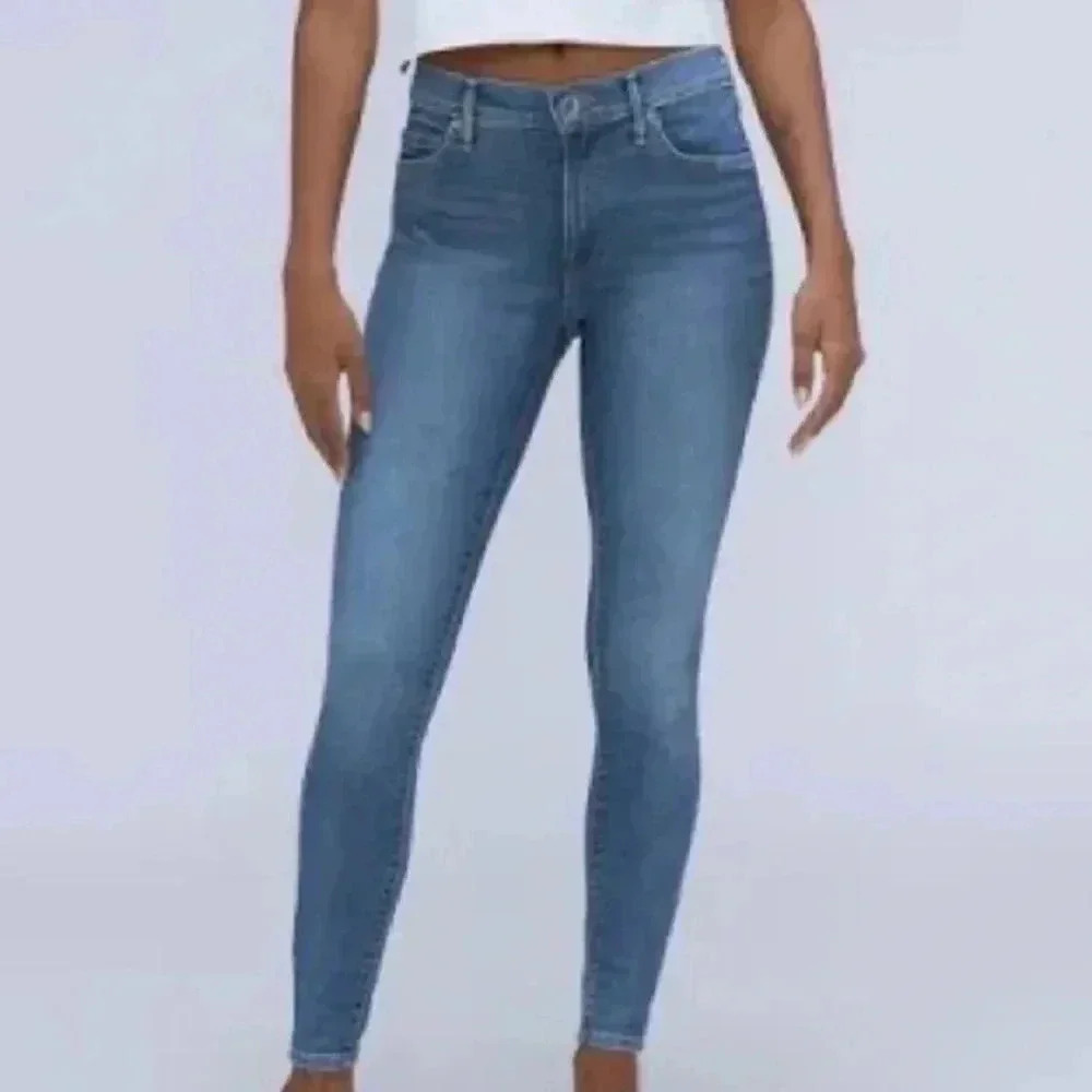 Everlane Ankle Medium Blue Wash High Rise  Denim Jeans Size 28